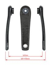 Fsa Ebike Chainset Ck-702 Isis 22.0Mm Black Cranks